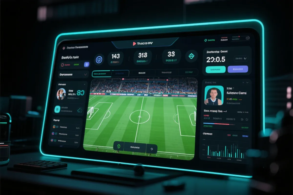 赛事直播面板示意图